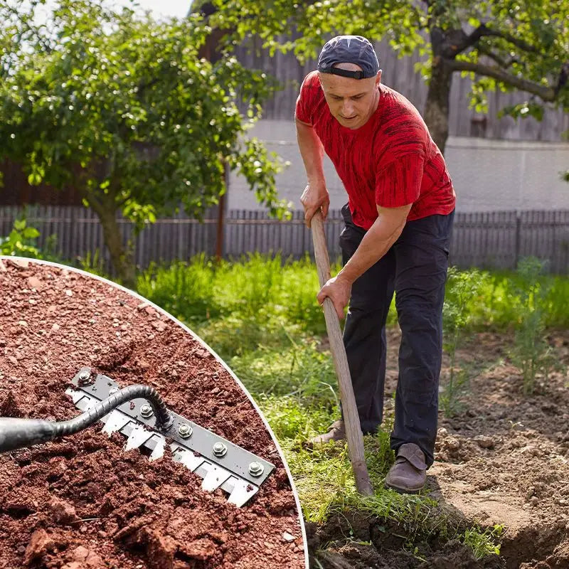 Rastrello da giardino in acciaio al carbonio – 5–8 denti