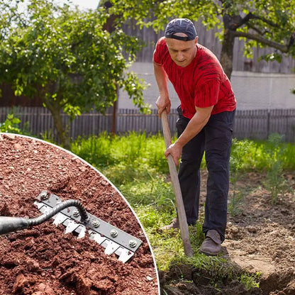 Rastrello da giardino in acciaio al carbonio – 5–8 denti