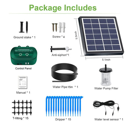 Kit Irrigazione a Goccia Solare