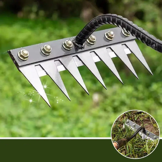 Rastrello da giardino in acciaio al carbonio – 5–8 denti